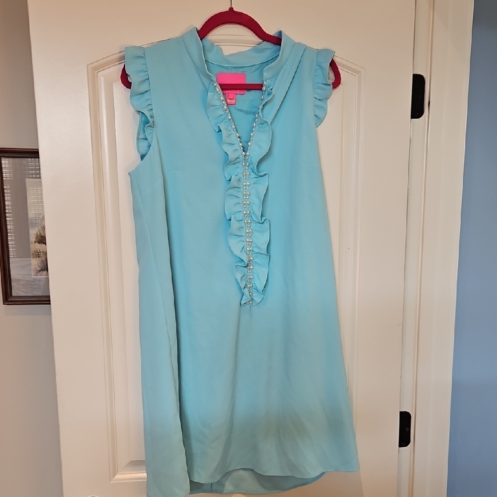 EUC Lilly Pulitzer Blue Ibiza Adalee Dress